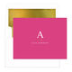 Initial Gold Indicator Folded Note Cards with Lined Envelopes Image 6 of 8
